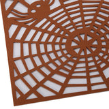 Rectangle Shape Tablecloth Hollow Out Table Runner for Wedding Household DecorationsBrown