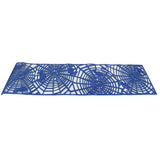 Rectangle Shape Tablecloth Hollow Out Table Runner for Wedding Household DecorationsDark Blue - Front View