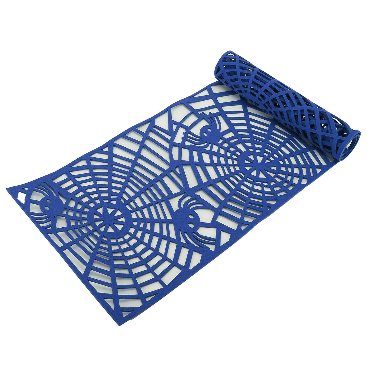 Rectangle Shape Tablecloth Hollow Out Table Runner for Wedding Household DecorationsDark Blue