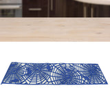 Rectangle Shape Tablecloth Hollow Out Table Runner for Wedding Household DecorationsDark Blue