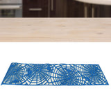 Rectangle Shape Tablecloth Hollow Out Table Runner for Wedding Household DecorationsLight Blue - Extra Image