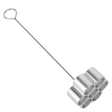 Aluminum Alloy DIY Baking Mold Dessert Beehive Shape Biscuits Donut Mold for Home Cake Shop7‑Hole Large