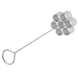 Aluminum Alloy DIY Baking Mold Dessert Beehive Shape Biscuits Donut Mold for Home Cake Shop7‑Hole Large - Top-Down View