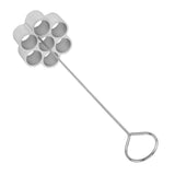 Aluminum Alloy DIY Baking Mold Dessert Beehive Shape Biscuits Donut Mold for Home Cake Shop7‑Hole Large - Close-Up Angle