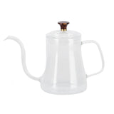 Glass Coffee Pot Swan Neck Thin Mouth Kettle HandMade Coffee Maker Pour Over Kettle(600 ml )