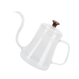 Glass Coffee Pot Swan Neck Thin Mouth Kettle HandMade Coffee Maker Pour Over Kettle(600 ml )