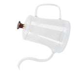 Glass Coffee Pot Swan Neck Thin Mouth Kettle HandMade Coffee Maker Pour Over Kettle(600 ml )