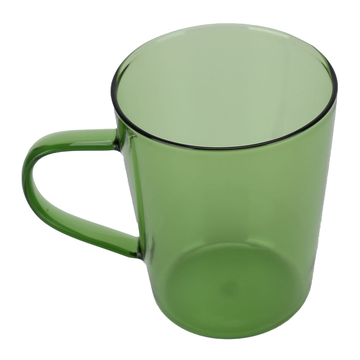 380ml Milk Cup High Borosilicate Glass Thermal Easy to Clean Glass Mug for Kitchens Hotels Coffee ShopsGreen