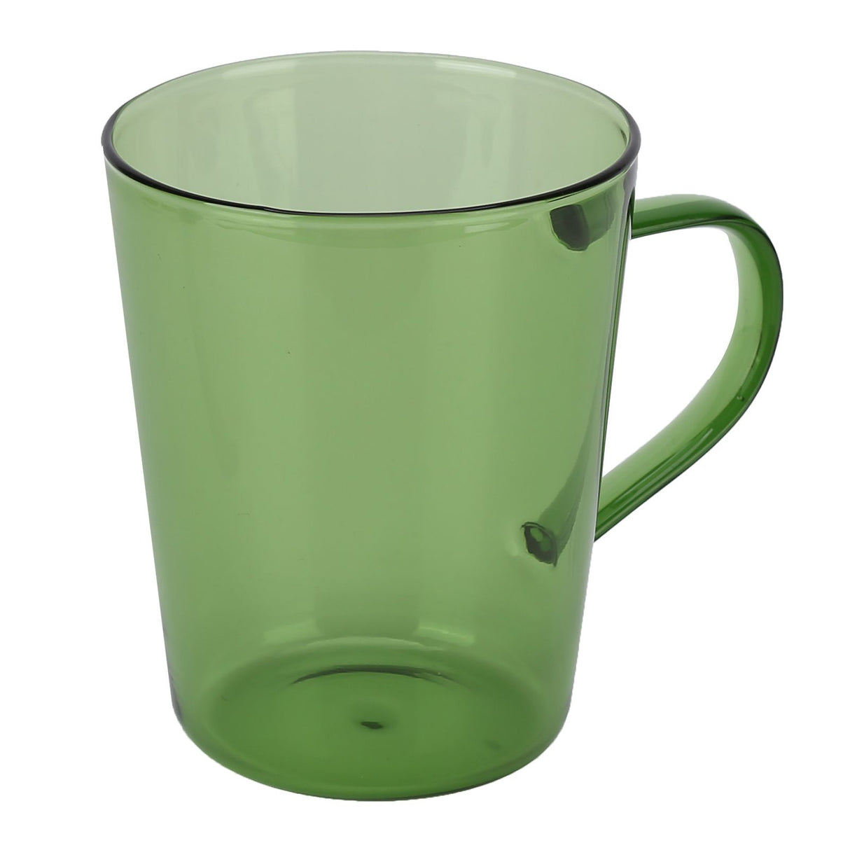 380ml Milk Cup High Borosilicate Glass Thermal Easy to Clean Glass Mug for Kitchens Hotels Coffee ShopsGreen