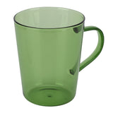 380ml Milk Cup High Borosilicate Glass Thermal Easy to Clean Glass Mug for Kitchens Hotels Coffee ShopsGreen - 45-Degree Angle