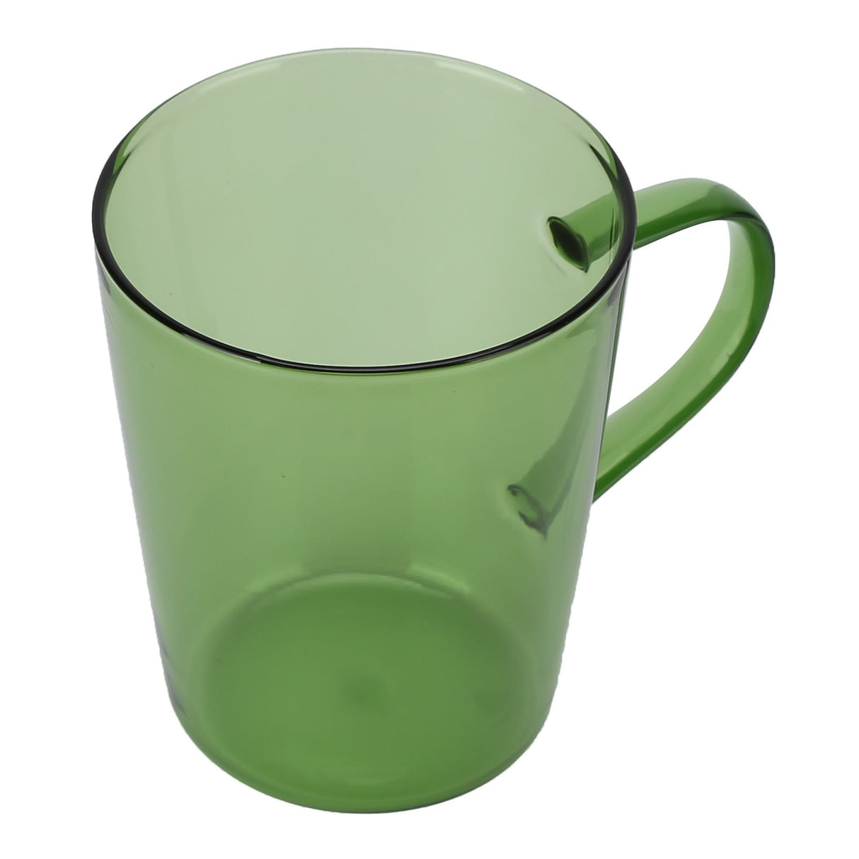 380ml Milk Cup High Borosilicate Glass Thermal Easy to Clean Glass Mug for Kitchens Hotels Coffee ShopsGreen