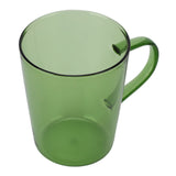 380ml Milk Cup High Borosilicate Glass Thermal Easy to Clean Glass Mug for Kitchens Hotels Coffee ShopsGreen - Rear View