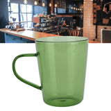 380ml Milk Cup High Borosilicate Glass Thermal Easy to Clean Glass Mug for Kitchens Hotels Coffee ShopsGreen - Extra Image