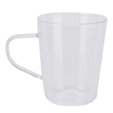 380ml Milk Cup High Borosilicate Glass Thermal Easy to Clean Glass Mug for Kitchens Hotels Coffee ShopsTransparent