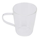 380ml Milk Cup High Borosilicate Glass Thermal Easy to Clean Glass Mug for Kitchens Hotels Coffee ShopsTransparent - Front View