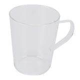 380ml Milk Cup High Borosilicate Glass Thermal Easy to Clean Glass Mug for Kitchens Hotels Coffee ShopsTransparent - 45-Degree Angle