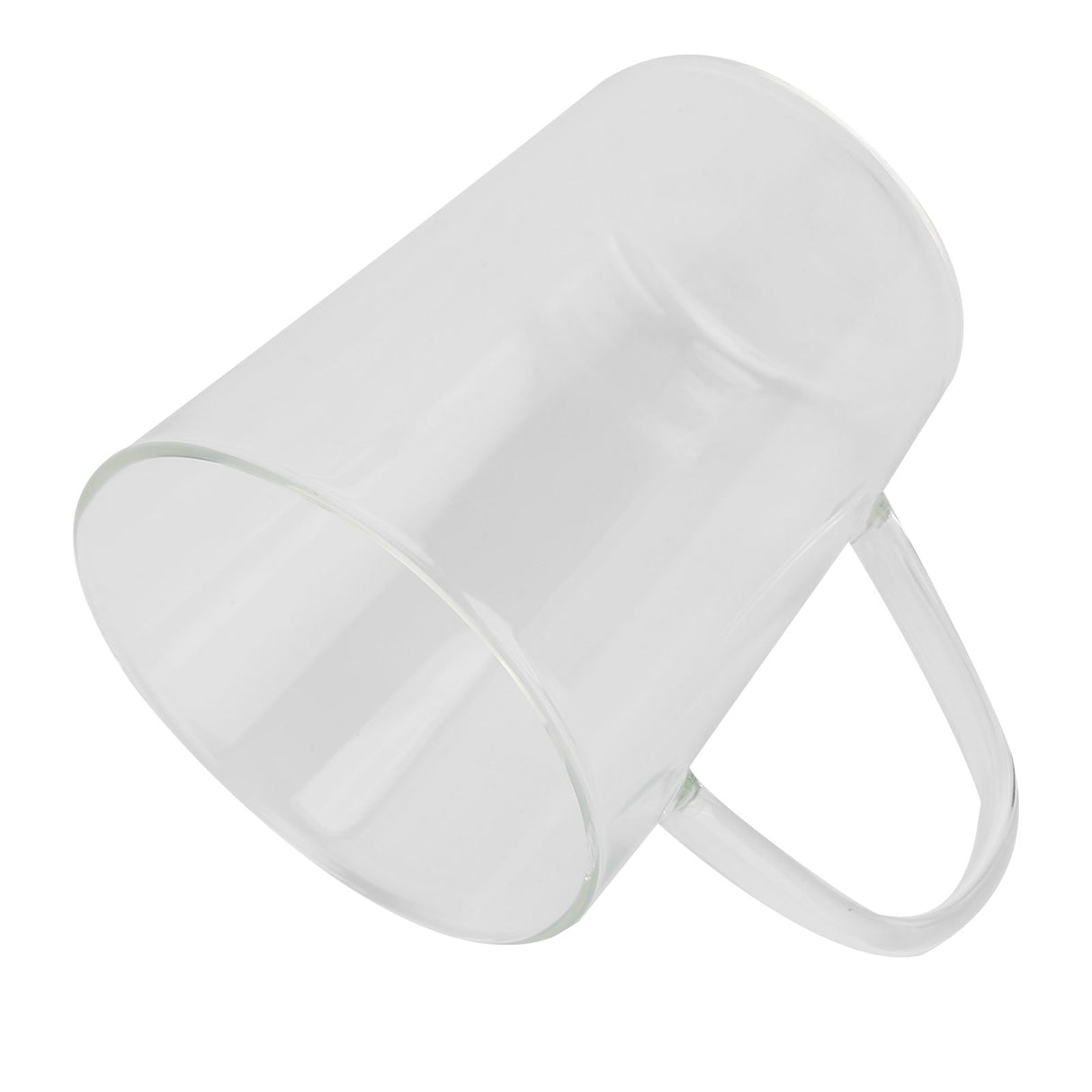 380ml Milk Cup High Borosilicate Glass Thermal Easy to Clean Glass Mug for Kitchens Hotels Coffee ShopsTransparent