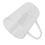 380ml Milk Cup High Borosilicate Glass Thermal Easy to Clean Glass Mug for Kitchens Hotels Coffee ShopsTransparent