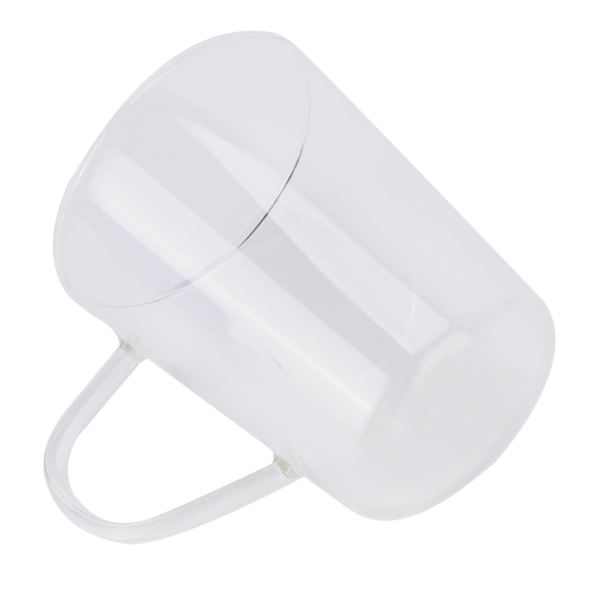 380ml Milk Cup High Borosilicate Glass Thermal Easy to Clean Glass Mug for Kitchens Hotels Coffee ShopsTransparent