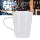 380ml Milk Cup High Borosilicate Glass Thermal Easy to Clean Glass Mug for Kitchens Hotels Coffee ShopsTransparent