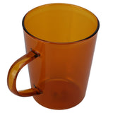 380ml Milk Cup High Borosilicate Glass Thermal Easy to Clean Glass Mug for Kitchens Hotels Coffee ShopsBrown - Top-Down View