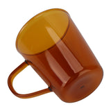 380ml Milk Cup High Borosilicate Glass Thermal Easy to Clean Glass Mug for Kitchens Hotels Coffee ShopsBrown