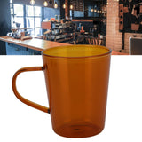 380ml Milk Cup High Borosilicate Glass Thermal Easy to Clean Glass Mug for Kitchens Hotels Coffee ShopsBrown - Extra Image