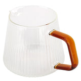 Coffee Cup High Borosilicate Transparent Thickened Tea Cup with Handle for Home Coffee Shop350ml
