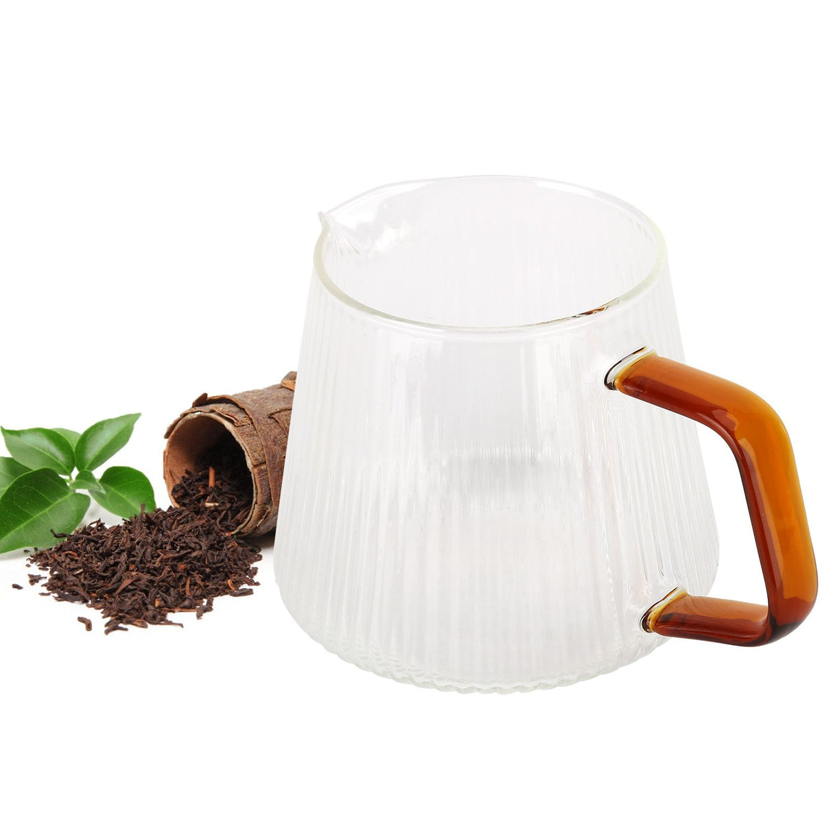 Coffee Cup High Borosilicate Transparent Thickened Tea Cup with Handle for Home Coffee Shop350ml