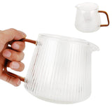 Coffee Cup High Borosilicate Transparent Thickened Tea Cup with Handle for Home Coffee Shop500ml - Top-Down View