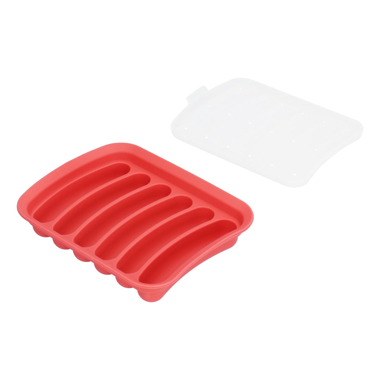 Sausage Mold Food Grade Silicone Nonstick Sausage Maker Molds Homemade Hot Dogs Mold DIY Baking Tools for Home Kitchen Restaurant HotelRed