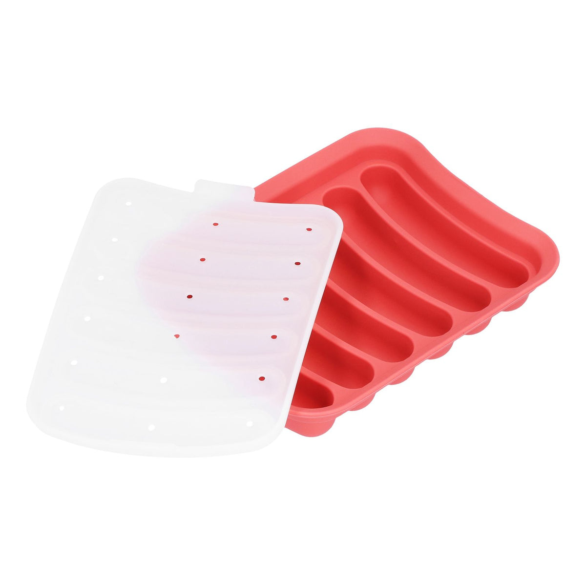 Sausage Mold Food Grade Silicone Nonstick Sausage Maker Molds Homemade Hot Dogs Mold DIY Baking Tools for Home Kitchen Restaurant HotelRed
