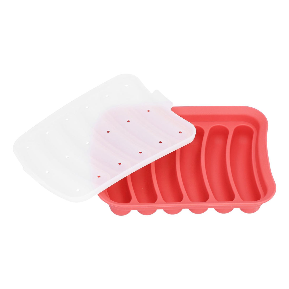 Sausage Mold Food Grade Silicone Nonstick Sausage Maker Molds Homemade Hot Dogs Mold DIY Baking Tools for Home Kitchen Restaurant HotelRed