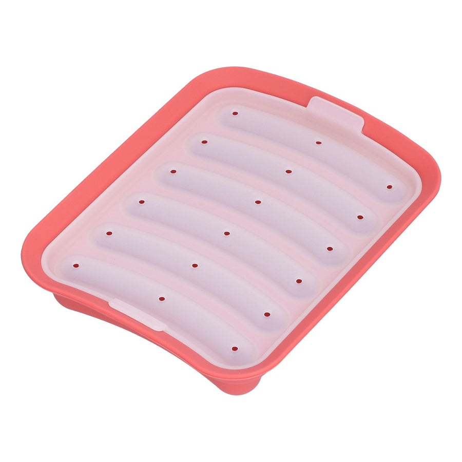 Sausage Mold Food Grade Silicone Nonstick Sausage Maker Molds Homemade Hot Dogs Mold DIY Baking Tools for Home Kitchen Restaurant HotelRed