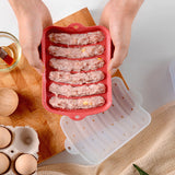 Sausage Mold Food Grade Silicone Nonstick Sausage Maker Molds Homemade Hot Dogs Mold DIY Baking Tools for Home Kitchen Restaurant HotelRed