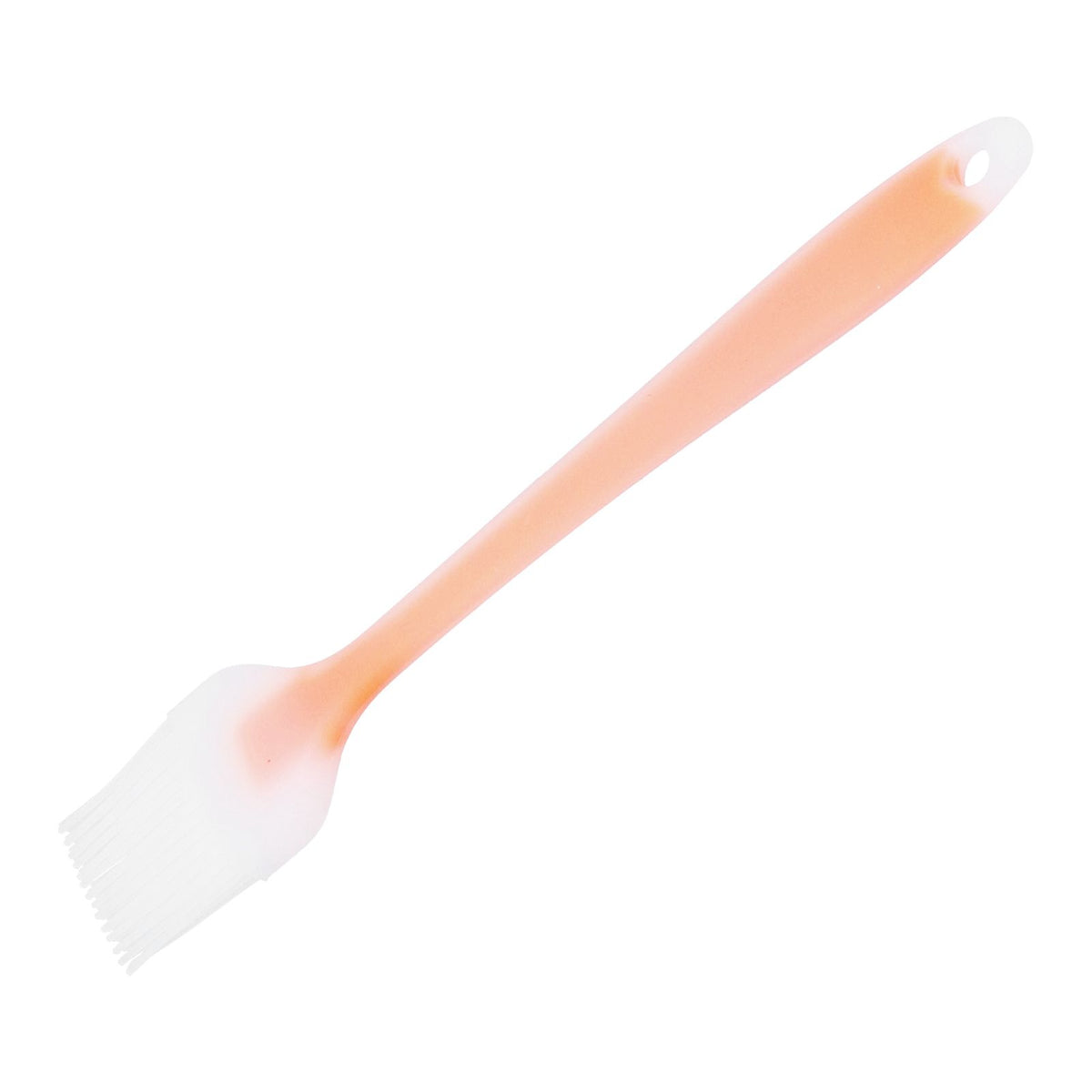 Oil Brush Heat Resistant Small Silicone Translucent Barbecue Cooking Seasoning BrushTransparent Orange