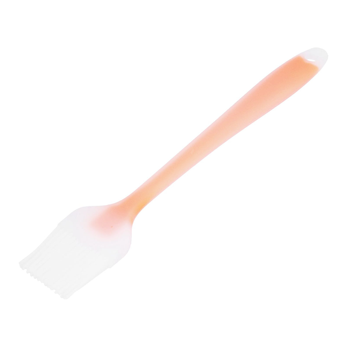 Oil Brush Heat Resistant Small Silicone Translucent Barbecue Cooking Seasoning BrushTransparent Orange