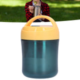 Insulated Food Jar 500ml 304 Stainless Steel Silicone Waterproof Keep Warm Lunch Box for SoupYellow - Extra Image