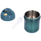 Insulated Food Jar 500ml 304 Stainless Steel Silicone Waterproof Keep Warm Lunch Box for SoupBlue