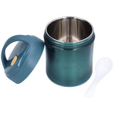 Insulated Food Jar 500ml 304 Stainless Steel Silicone Waterproof Keep Warm Lunch Box for SoupBlue