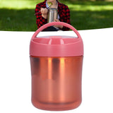Insulated Food Jar 500ml 304 Stainless Steel Silicone Waterproof Keep Warm Lunch Box for SoupRed