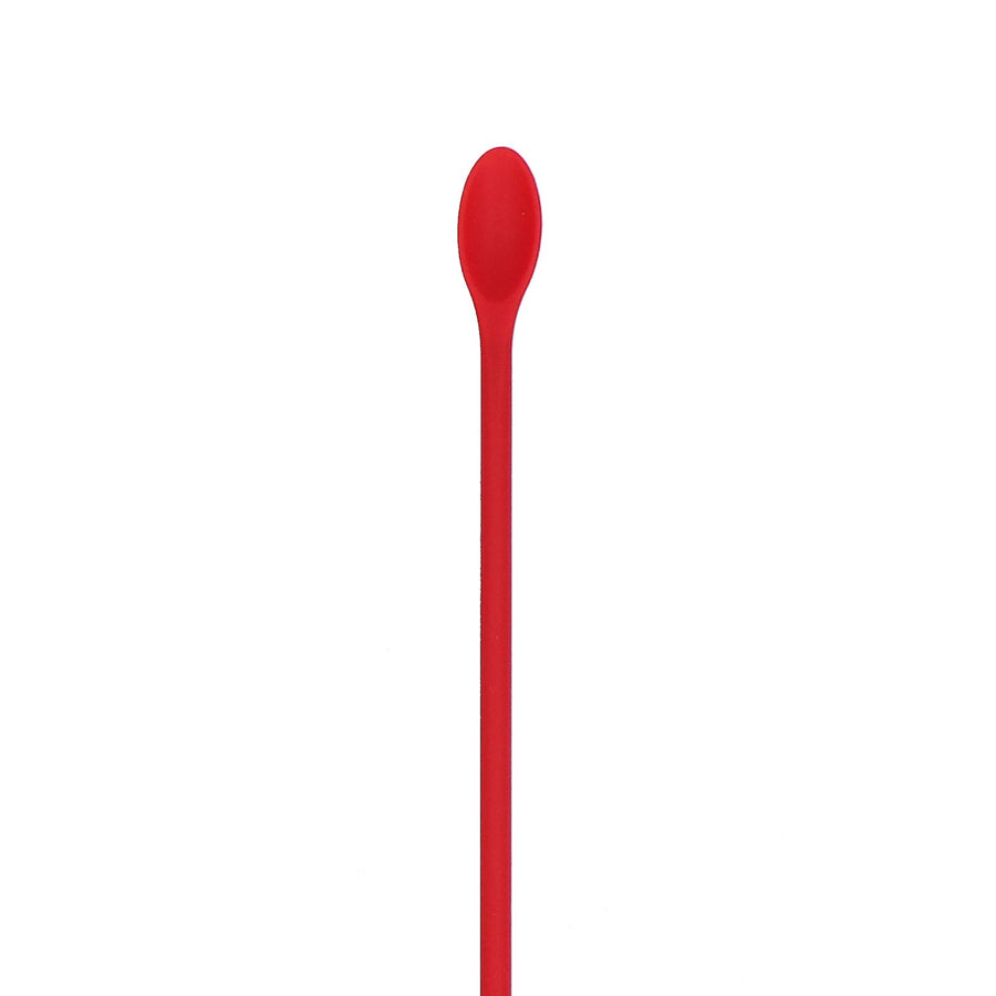 Small Spatula and Long Silicone Double Headed Mini Jam Cake Cream Makeup Bottle Spatula3pcs Red
