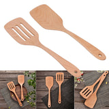 2Pcs Kitchen Turner Spatula Set Wooden Environmentally Friendly High Temperature Resistant Non Stick Kitchen Utensils - Extra Image