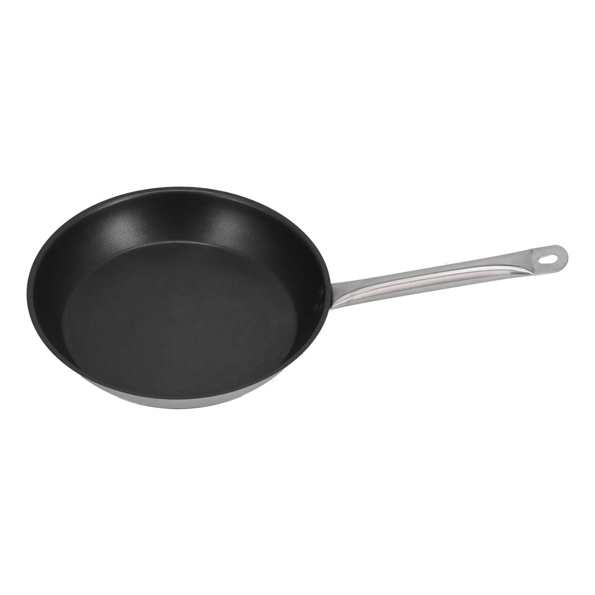 Stainless Steel Frying Pan Non‑Stick Stir‑Fry Pan Omelet Pancake Maker with Single Handle300x50mm