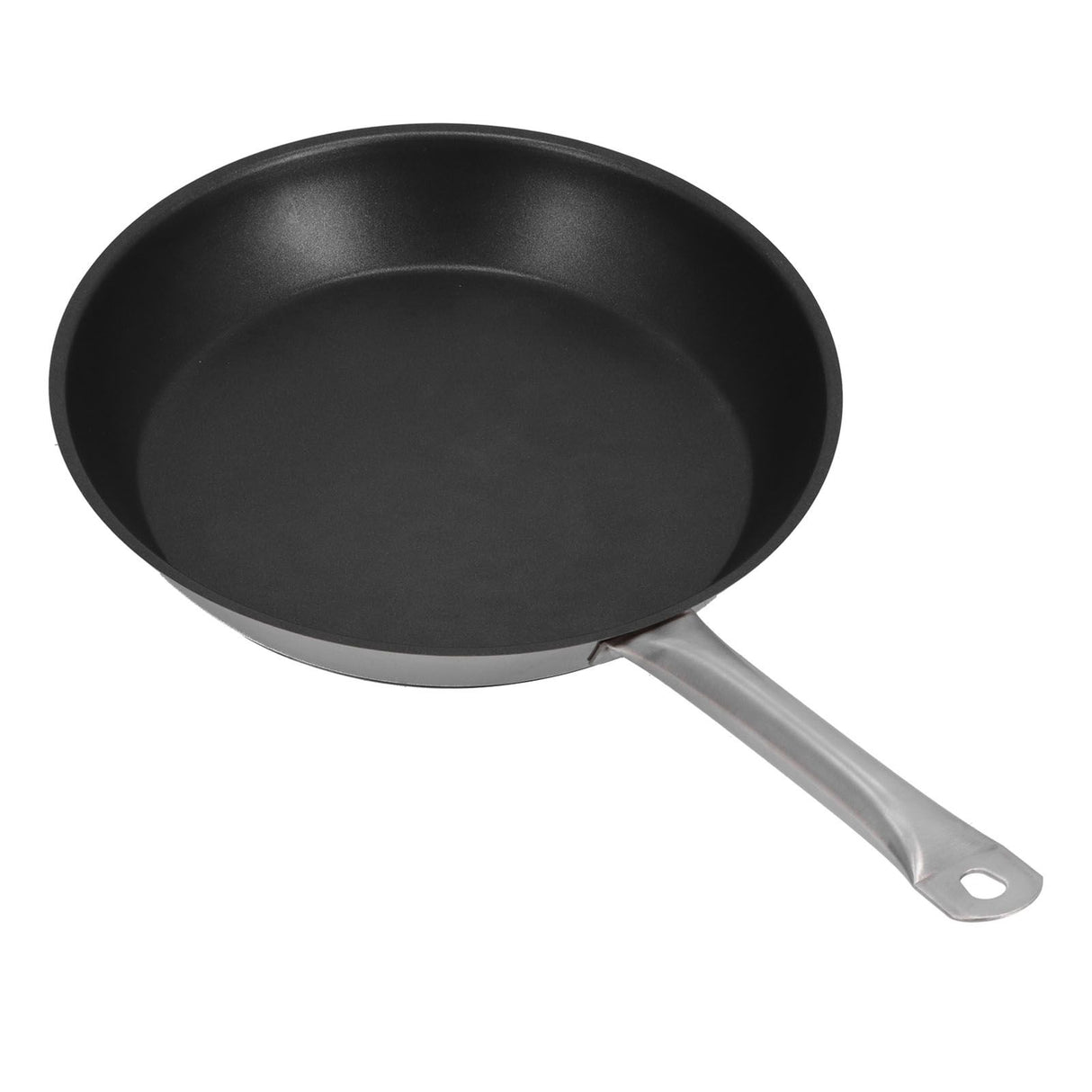 Stainless Steel Frying Pan Non‑Stick Stir‑Fry Pan Omelet Pancake Maker with Single Handle300x50mm