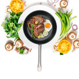 Stainless Steel Frying Pan Non‑Stick Stir‑Fry Pan Omelet Pancake Maker with Single Handle300x50mm - Extra Image