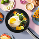 Stainless Steel Frying Pan Non‑Stick Stir‑Fry Pan Omelet Pancake Maker with Single Handle300x50mm - Extra Image