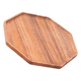 Tea Plate Natural Wood Environmental Protection Uniform Texture Odorless Serving Tray25x25x2cm