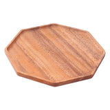 Tea Plate Natural Wood Environmental Protection Uniform Texture Odorless Serving Tray25x25x2cm