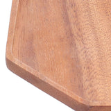 Tea Plate Natural Wood Environmental Protection Uniform Texture Odorless Serving Tray25x25x2cm - Extra Image